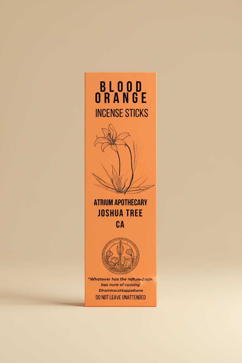 Blood Orange Hand Dipped Incense Sticks-10 Pack