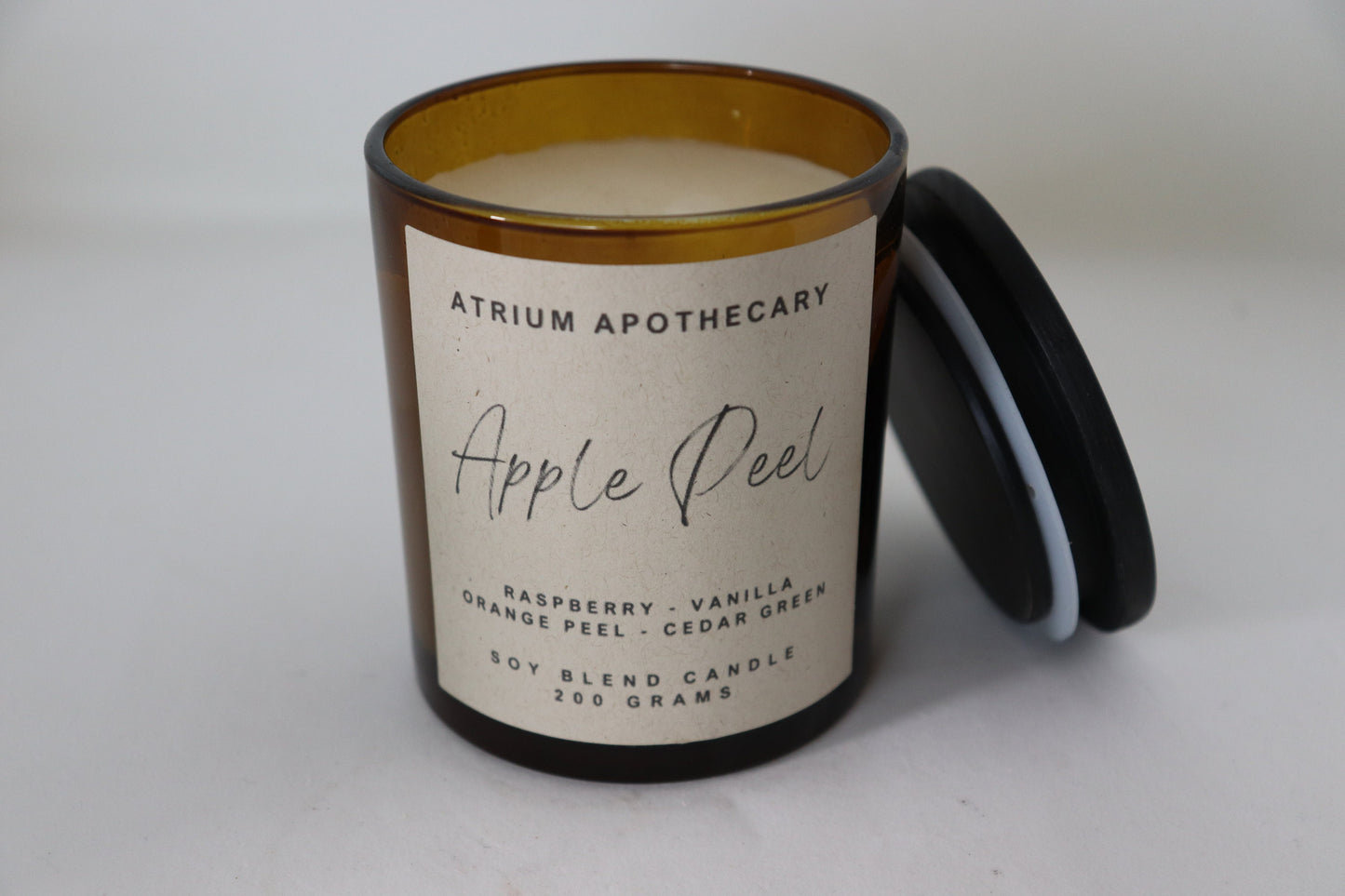 Apple Peel | Raspberry | Vanilla | Orange Peel | Cedar Green Scented Candle