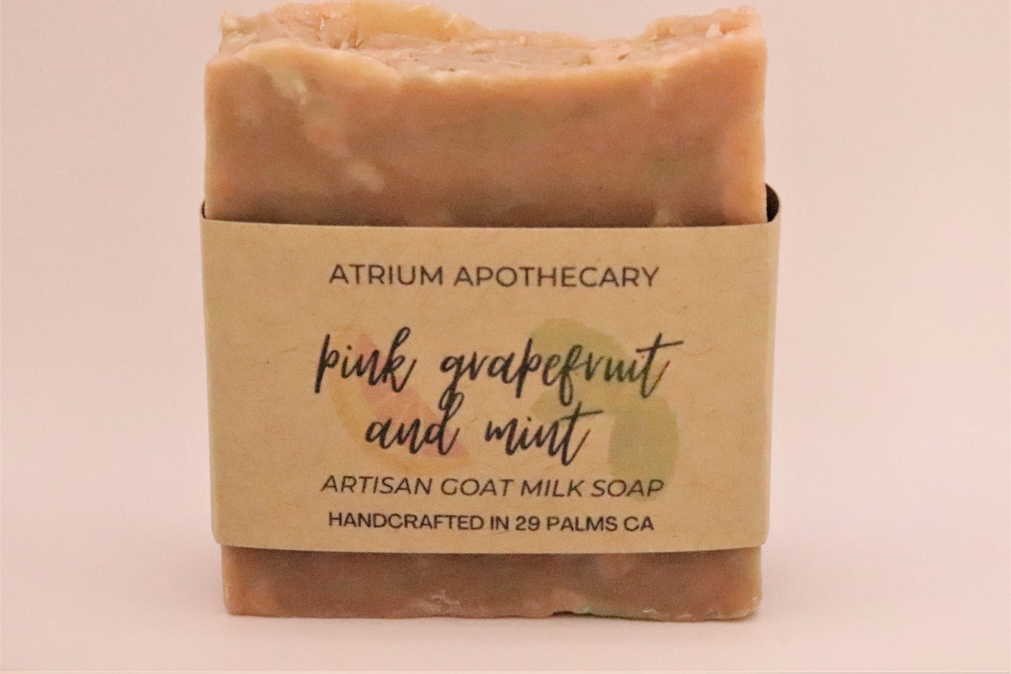Pink Grapefruit and Mint Handmade Artisan Soap | Goat Milk | Holiday gift