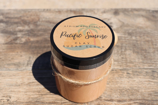 Sugar Scrub -  Pacific Sunrise | Morrocan clay | Pine | Berry | Sandalwood  | Sandalwood | Vanilla