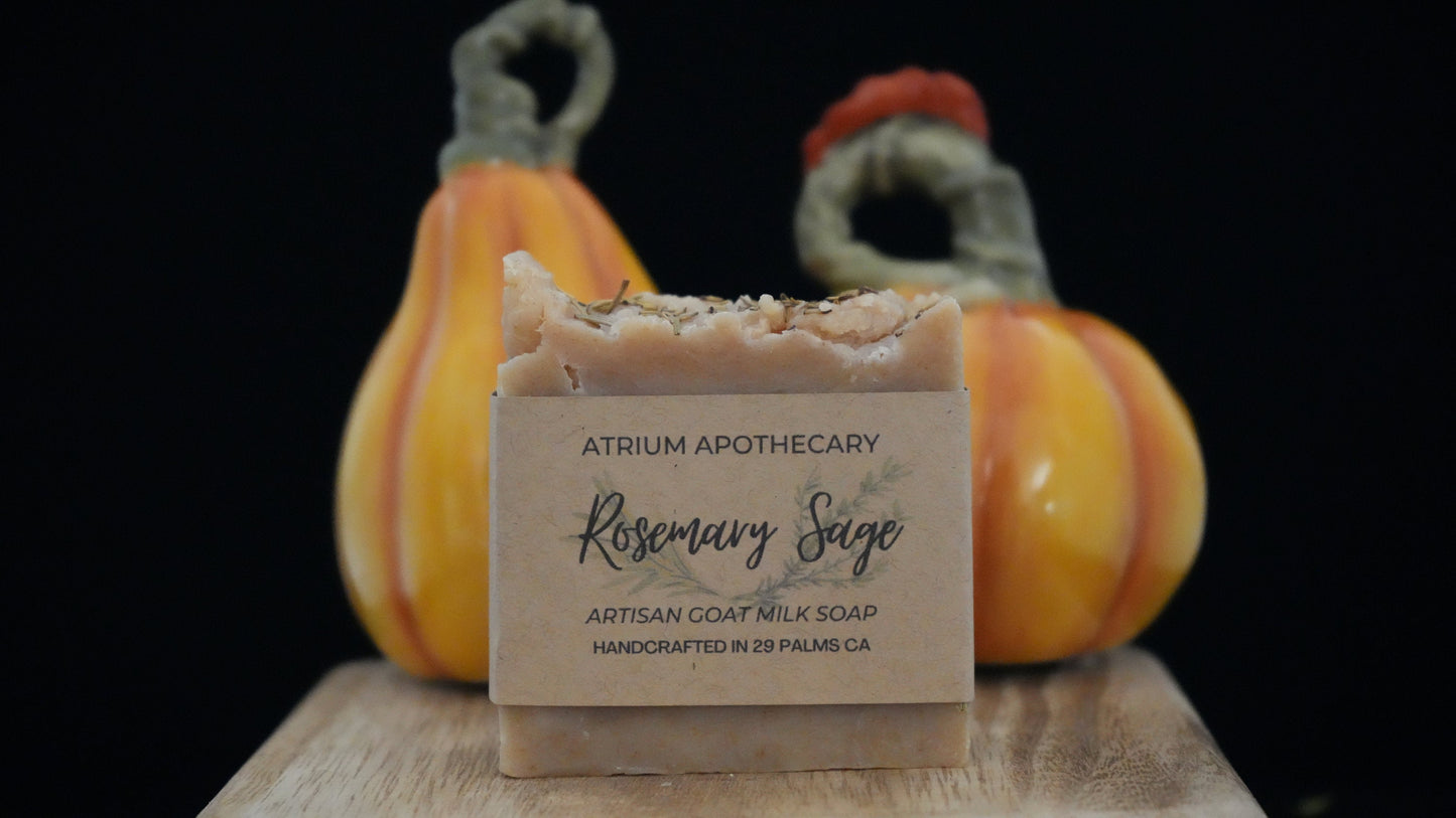 Rosemary Sage Artisan Handmade Soap | Goat Milk | Spa Scent