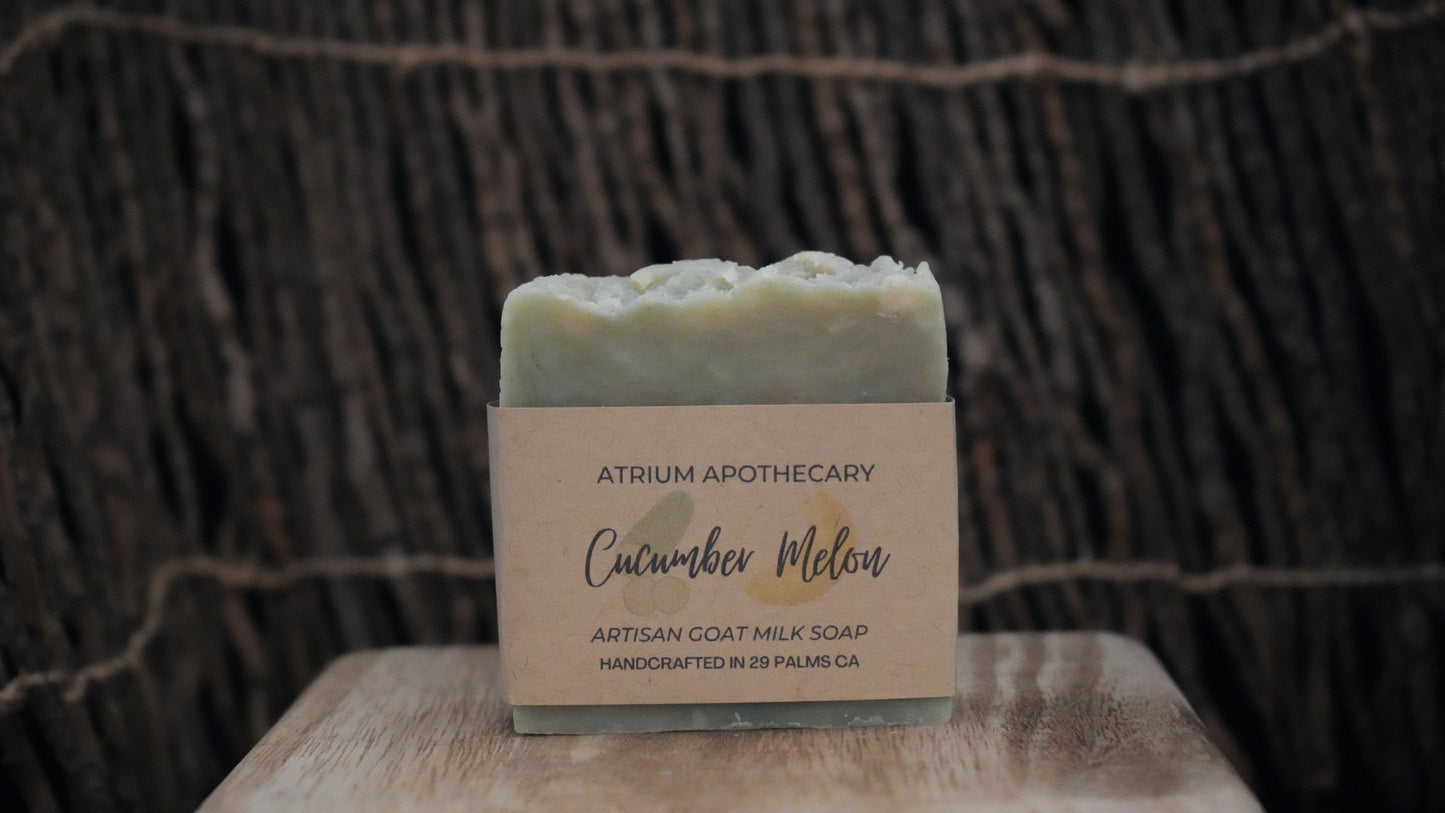 Cucumber melon Handmade Artisan Soap |  Goat Milk | Holiday gift for Her | Spa Scent