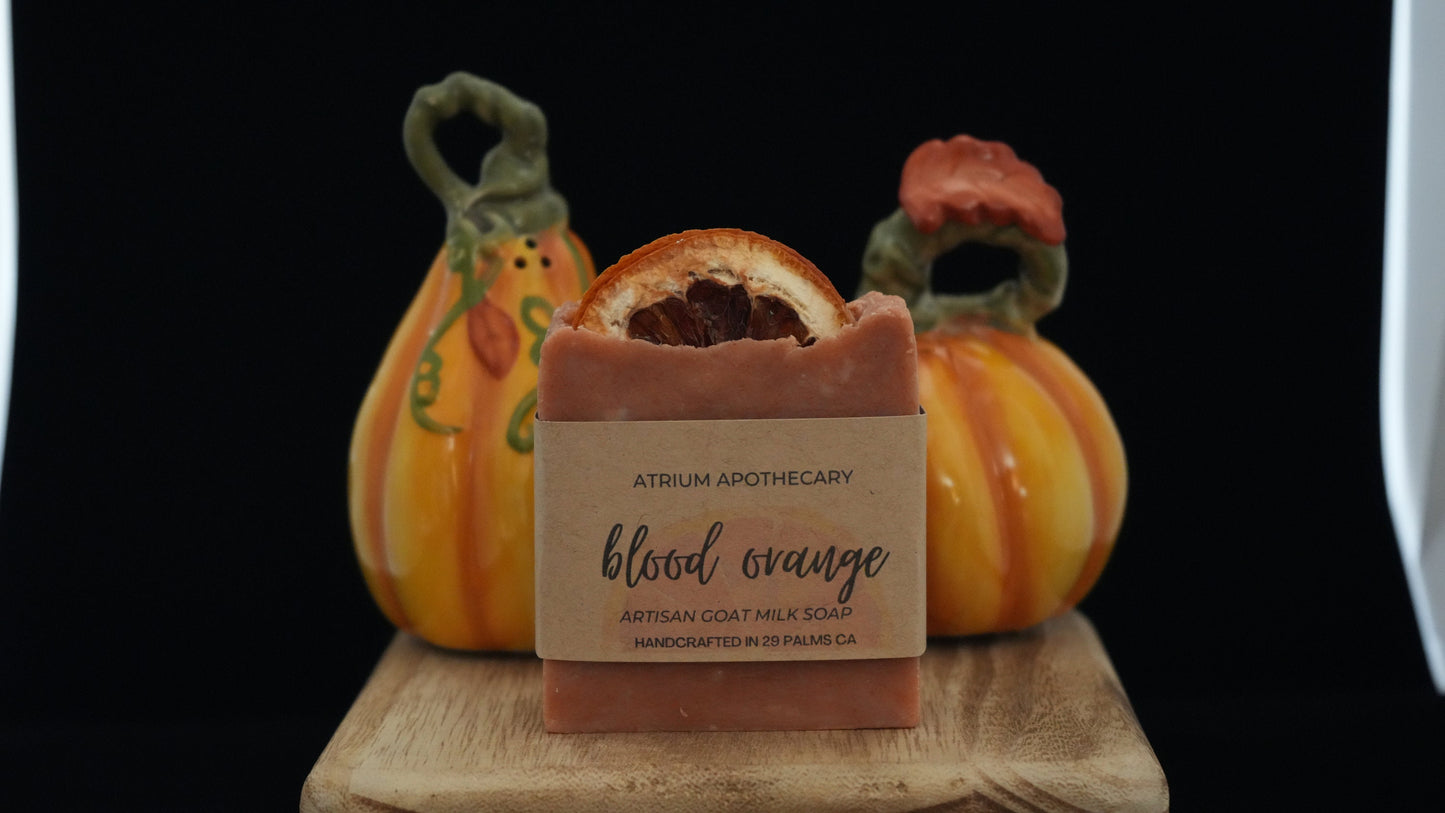Blood Orange Soap Handmade Artisan Natural Soap | Holiday Gift | Goat Milk