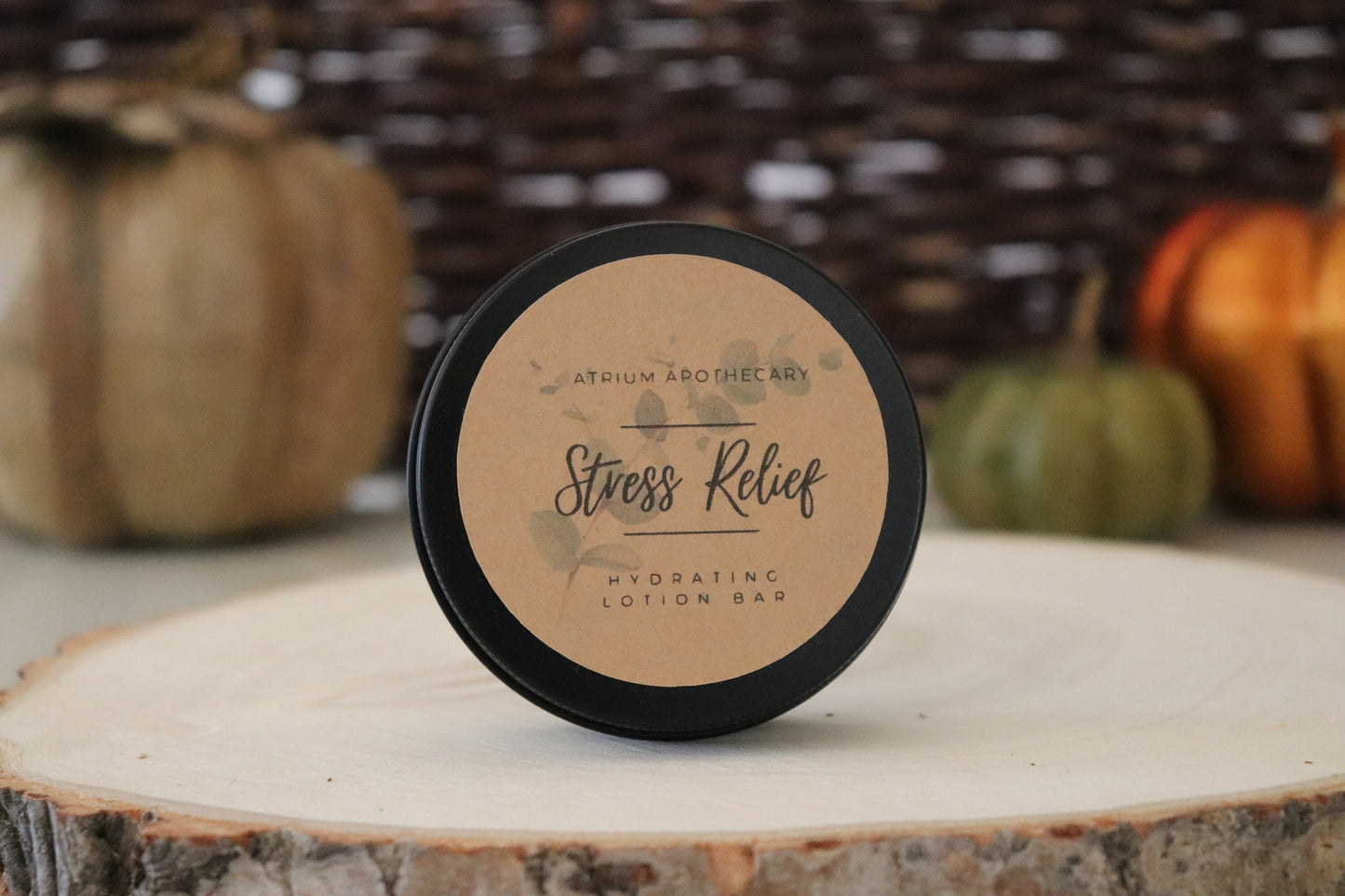 Stress Relief Lotion Bar | Hydrating | Solid Lotion Bar | Travel and Body | Refills | Tin Case