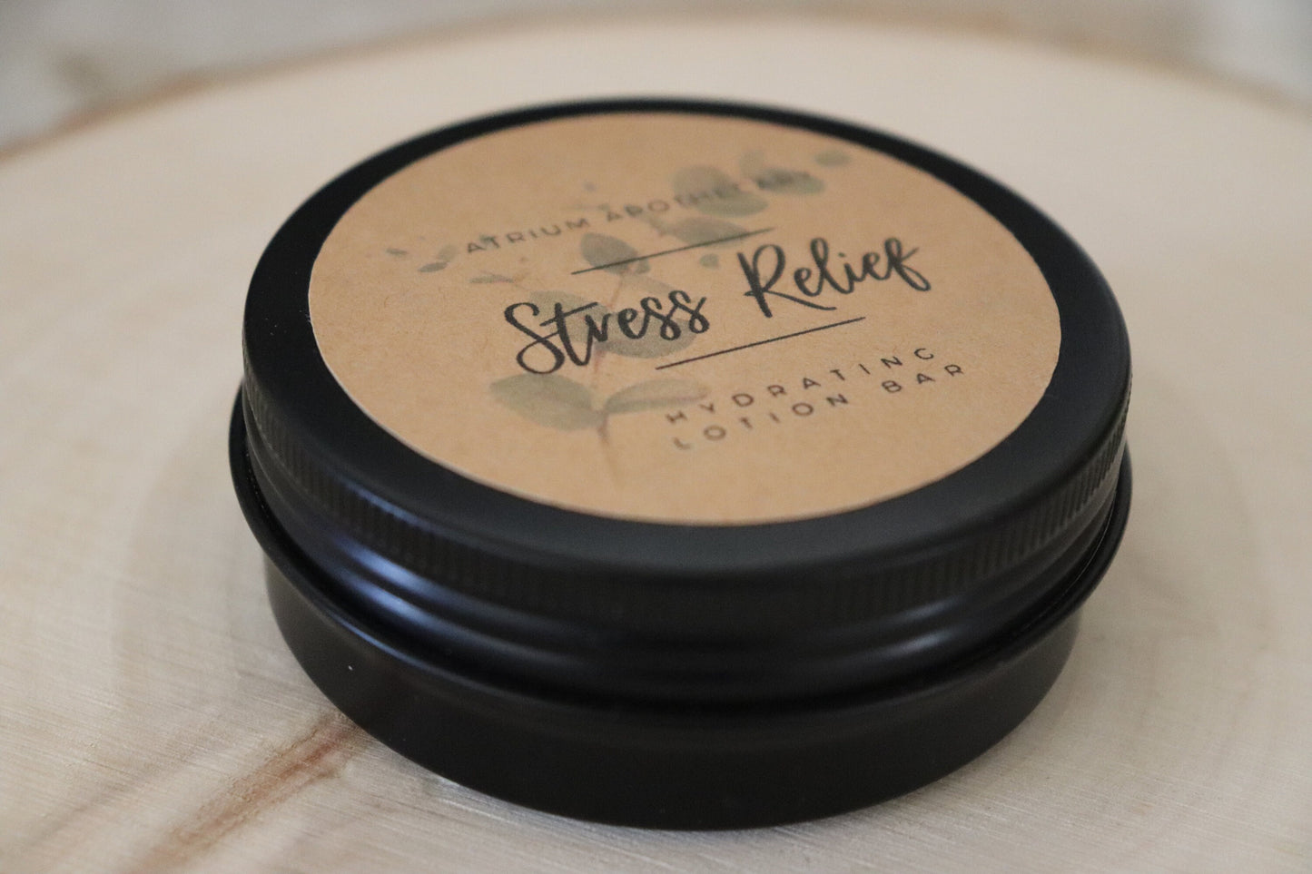 Stress Relief Lotion Bar | Hydrating | Solid Lotion Bar | Travel and Body | Refills | Tin Case