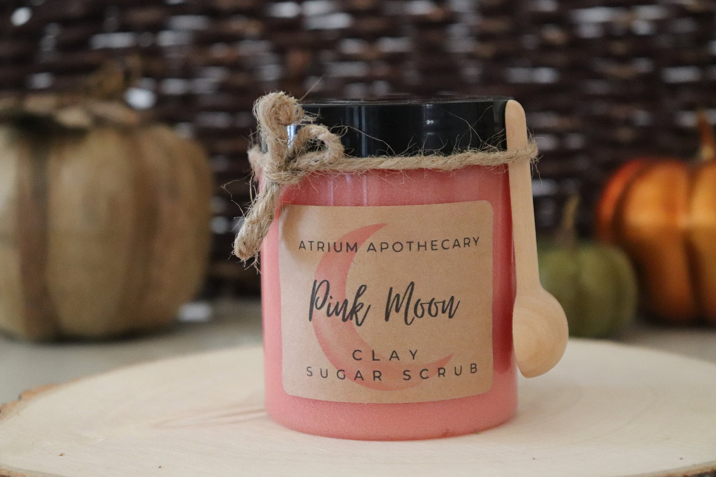 Pink Moon Sugar Scrub | lemon drops | cotton candy | vanilla | moonflower | caramel