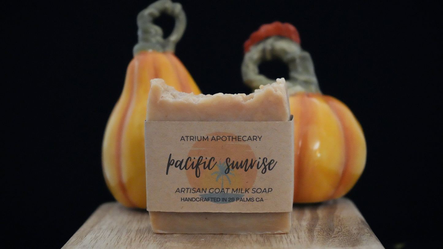 Pacific Sunrise Handmade Artisan Soap |  Holiday gift for her