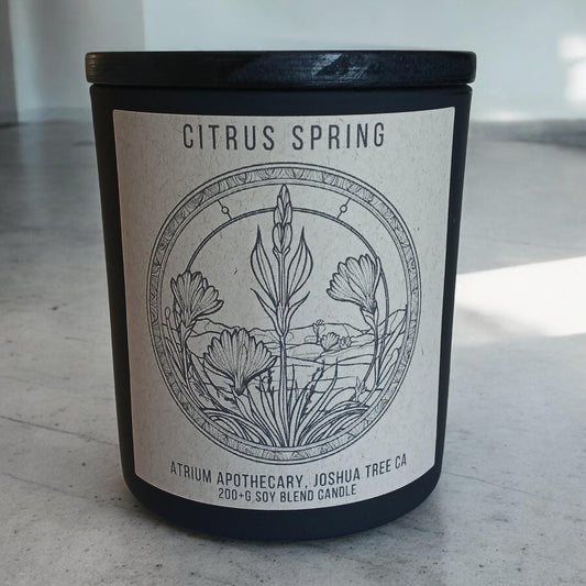 Citrus Spring | Lemon | Ginger | Jasmine | Honeysuckle | Violet | Orange | Peach | Cedar Scented Candle