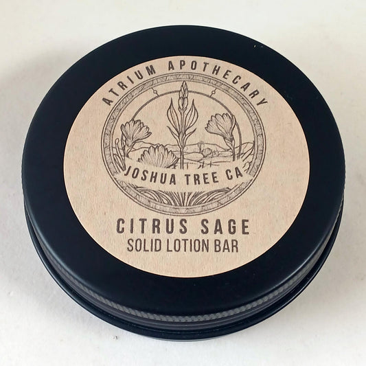 Citrus Sage Lotion Bar | Hydrating | Solid Lotion Bar | Travel and Body | Refills | Tin Case