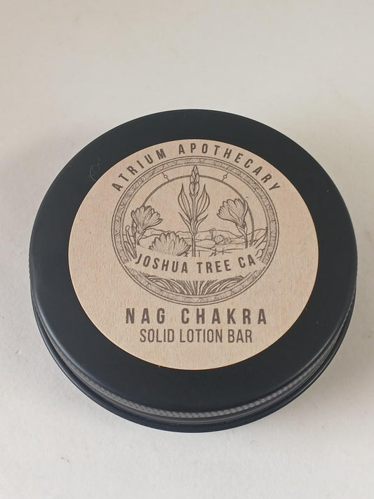 Nag Chakra Lotion Bar | Hydrating | Solid Lotion Bar | Travel and Body | Refills | Tin Case