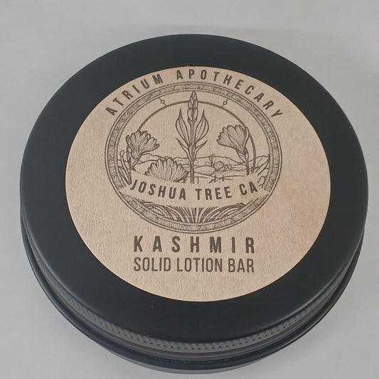 Kashmir Lotion Bar |  Hydrating | Solid Lotion Bar | Travel and Body | Refills | Tin Case