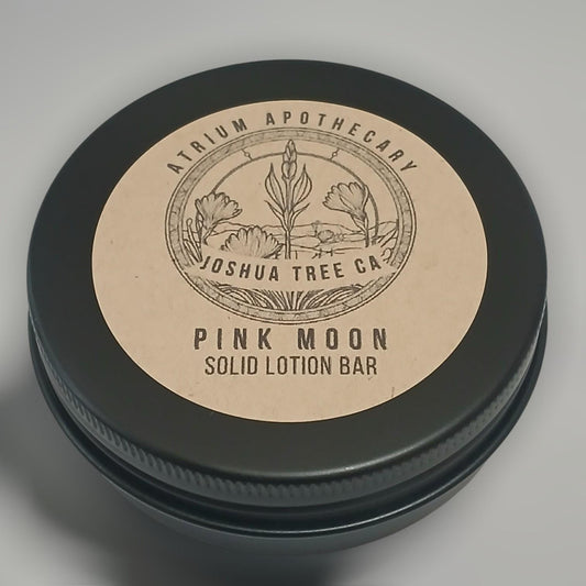 Pink Moon Lotion Bar | Hydrating | Solid Lotion Bar | Travel and Body | Refills | Tin Cases