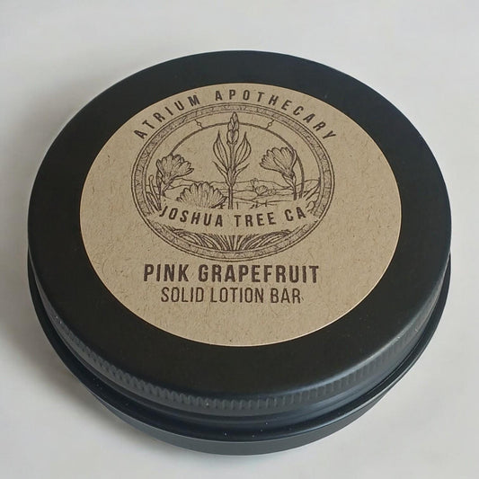 Grapefruit and Mint Lotion Bar | Hydrating | Solid Lotion Bar | Travel and Body | Refills | Tin Case