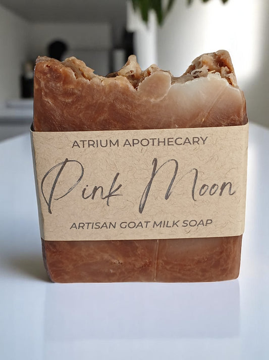 Pink Moon Handmade Artisan Soap | Goat Milk | Holiday Gift for her