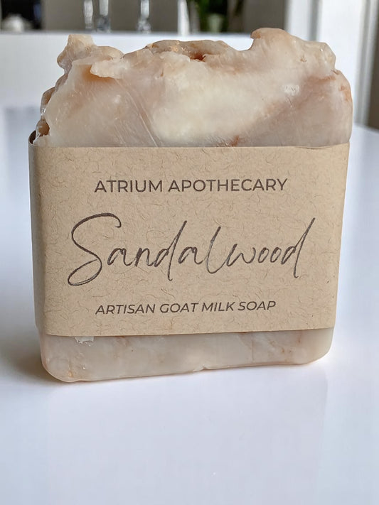 Sandalwood Handmade Artisan Soap |  Goat Milk | Holiday Gift