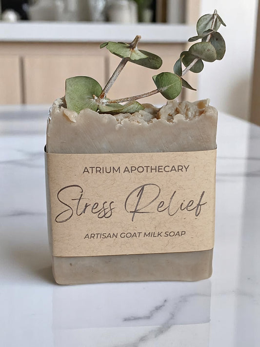 Stress Relief Artisan Handmade Soap | Goat Milk |  Spa Scent